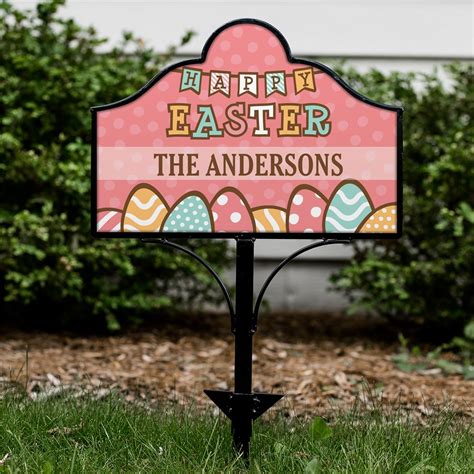 personalized easter greeting signs